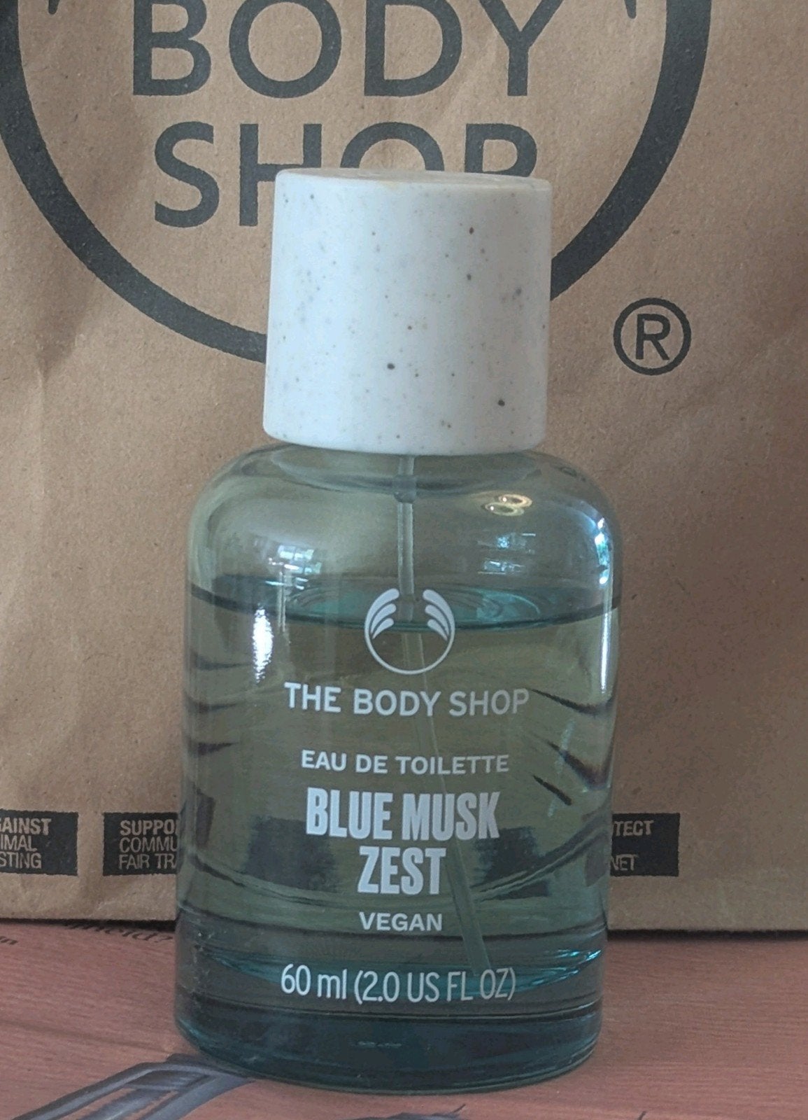 The Body Shop Blue Musk Zest Eau de Toilette 60ml 90% vol, Ophalen of Verzenden, Gebruikt
