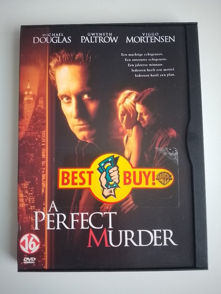 A Perfect Murder - DVD - Michael Douglas, Gwyneth Paltrow, Vanaf 16 jaar, Ophalen of Verzenden, Zo goed als nieuw