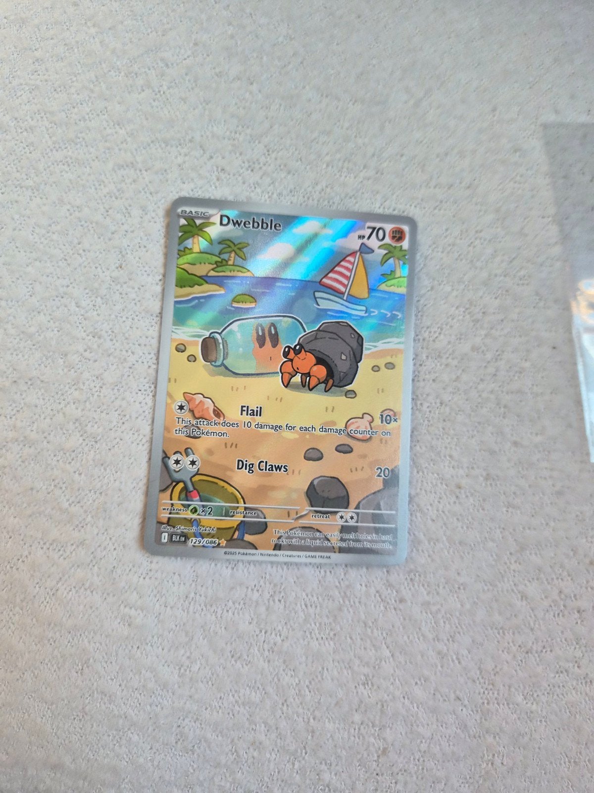 Dwebble Blackbolt Pokemon Kaart, Ophalen