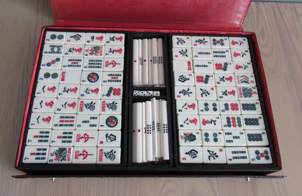 mahjong spel, Ophalen of Verzenden, Zo goed als nieuw, Longfield