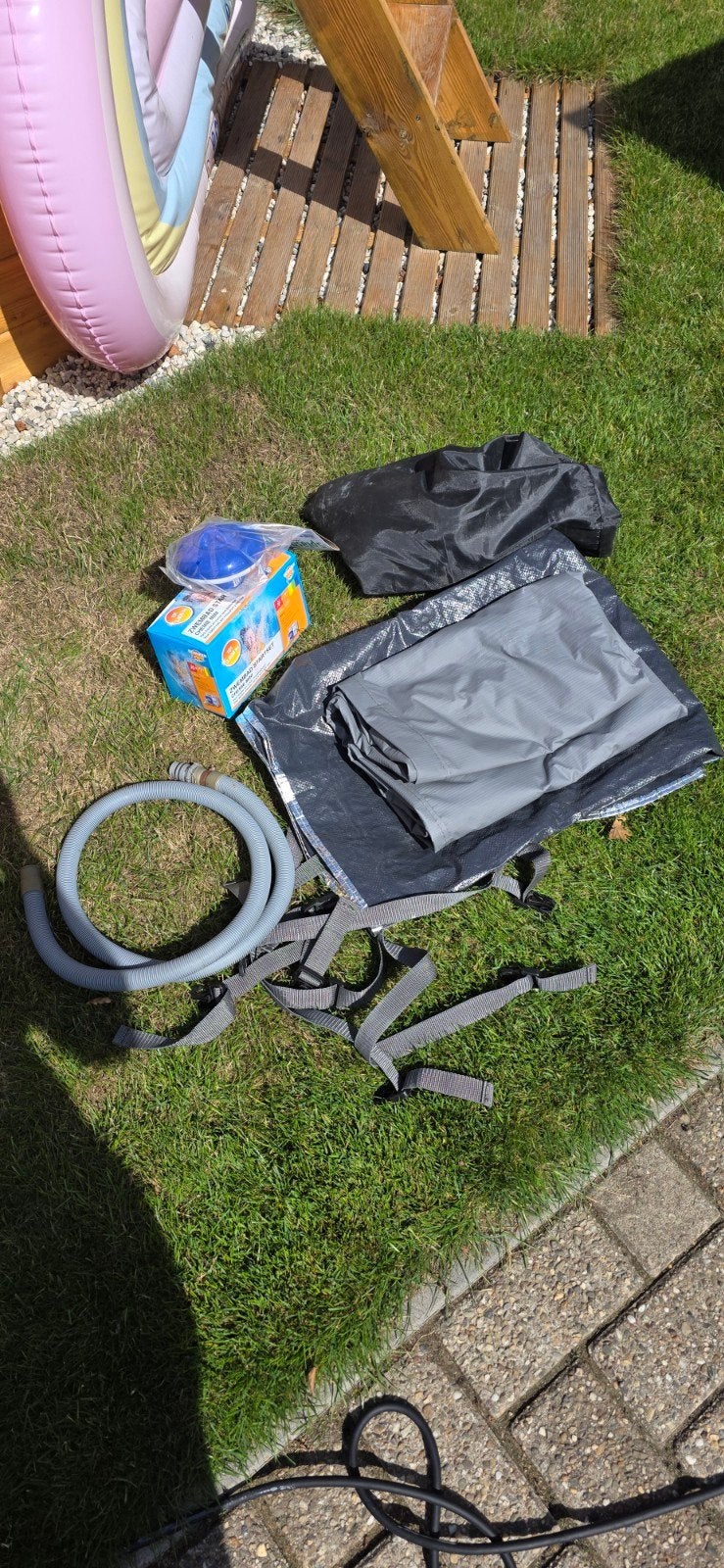 opblaas jacuzzi mspa, Ophalen, Zo goed als nieuw, Afdekzeil