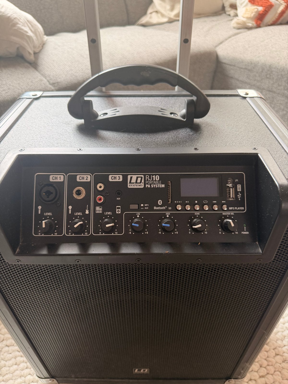 LD Systems Roadjack 10 draadloos PA Systeem met Bluetooth, Audio, Tv en Foto, Luidsprekers, Party speaker, Zo goed als nieuw, Bluetooth