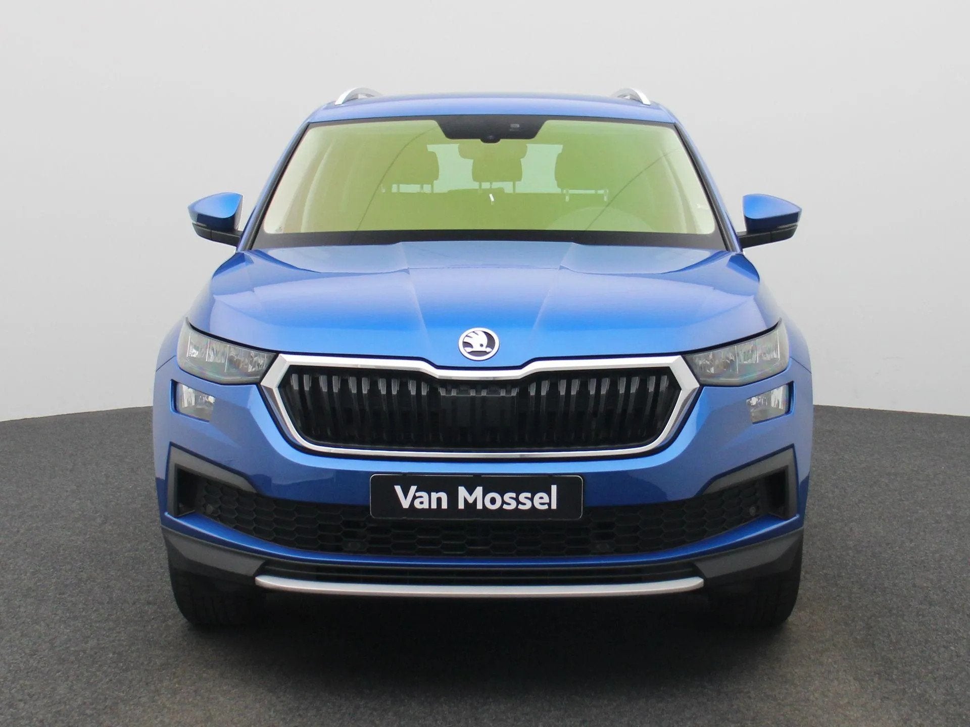 Skoda Kodiaq 1.5 TSI Ambition (bj 2022, automaat), 4 cilinders, 150 pk, Blauw, 14 km/l