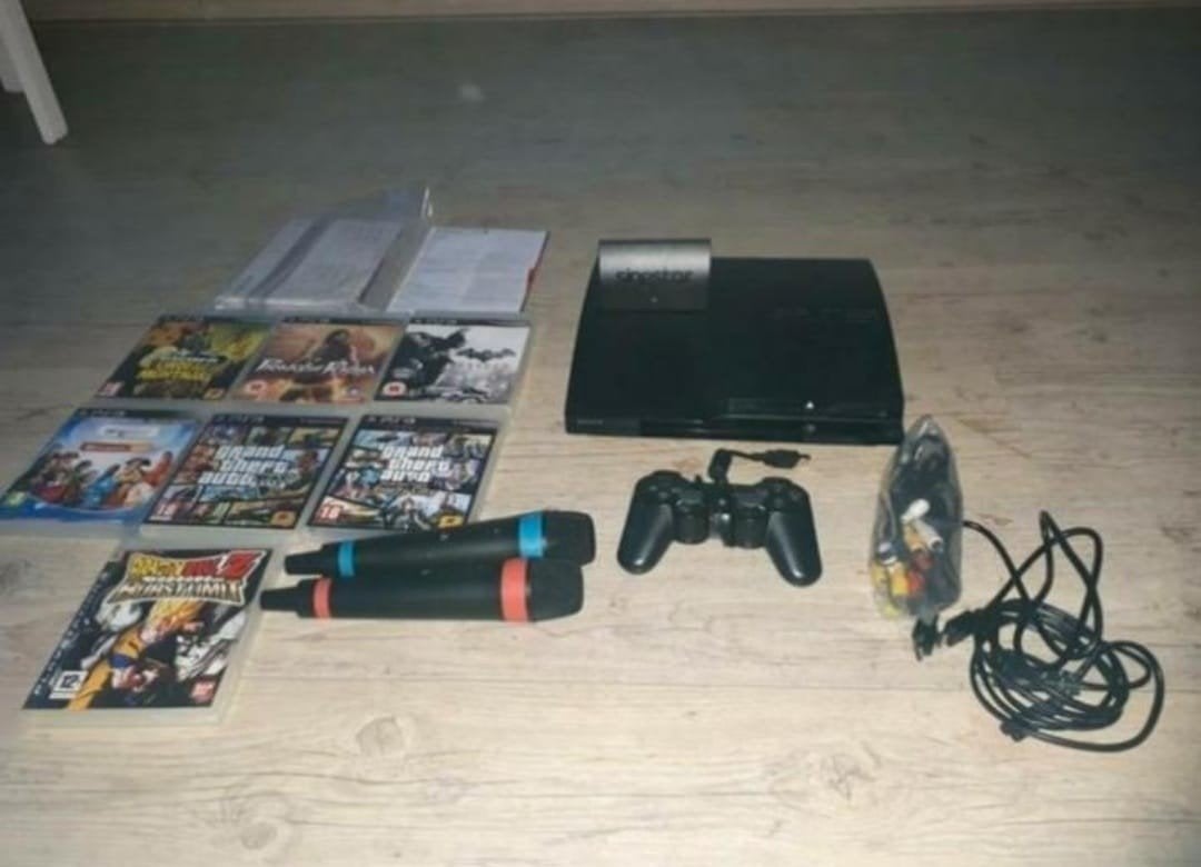 Playstation 3 Compleet met spelletjes €100, Ophalen of Verzenden, Gebruikt, Met 2 controllers, Slim