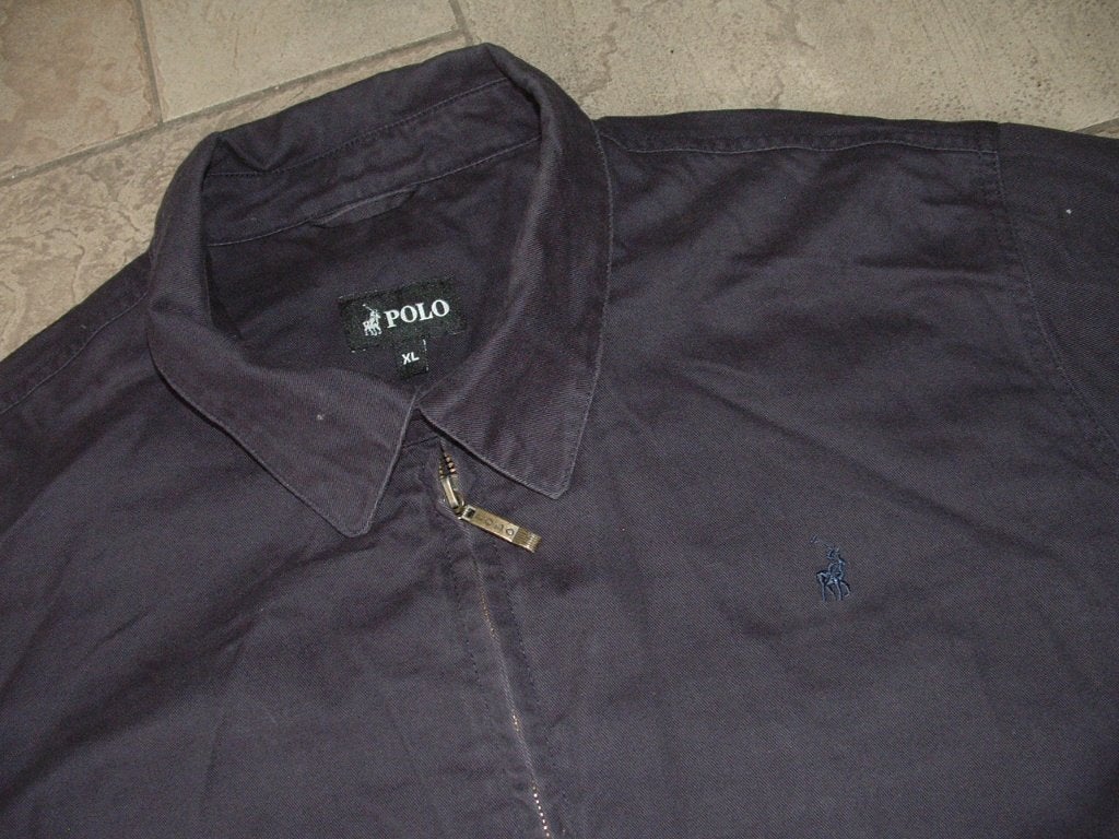 Polo short jacket jas tussenjas, jeans stijl maat XL, bomber, Blauw, Maat 56/58 (XL), Ophalen of Verzenden, 'Polo