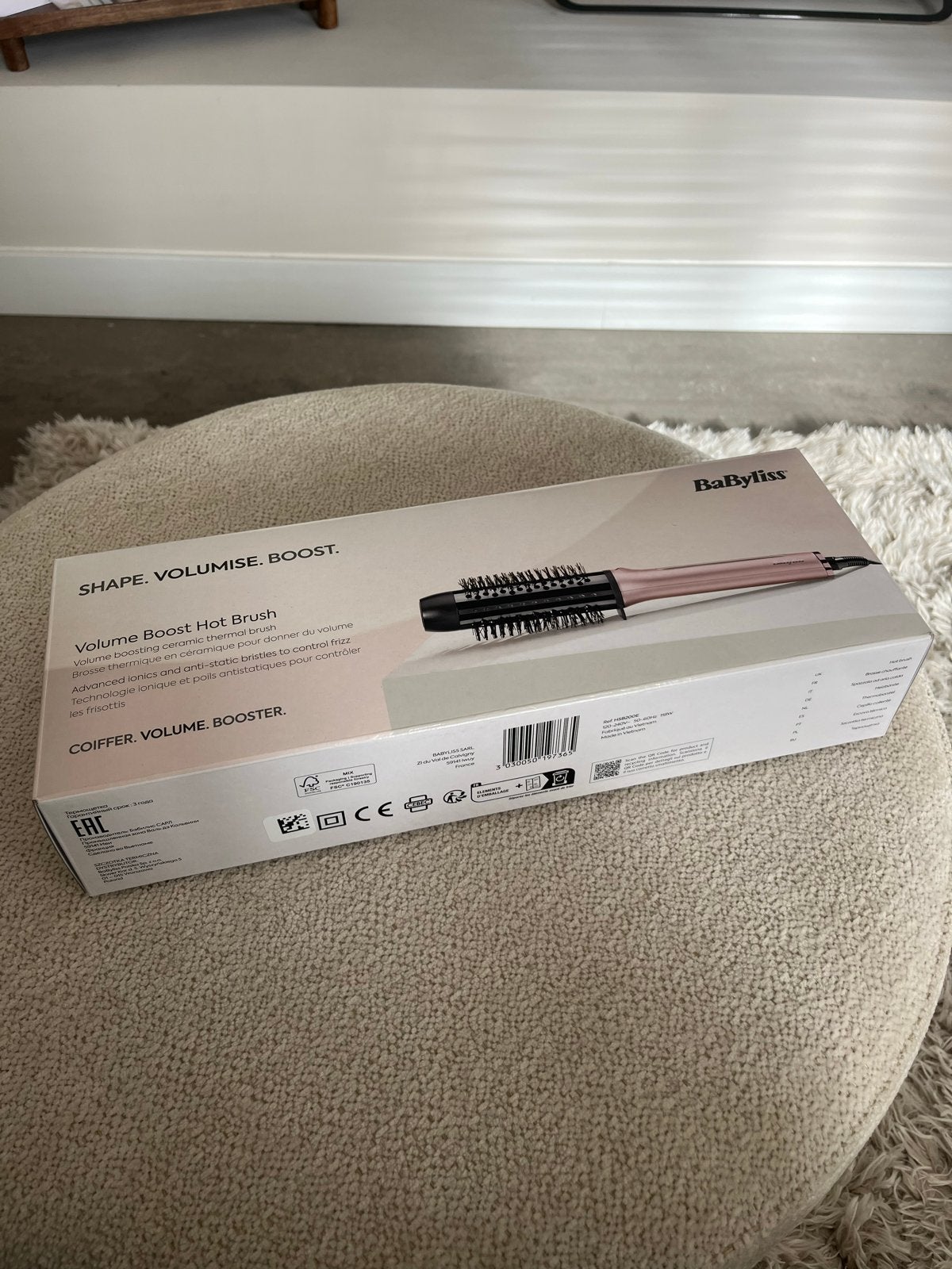 BaByliss Volume Boost Hot Brush - Nieuw in doos, Ophalen, Nieuw, Haarverzorging