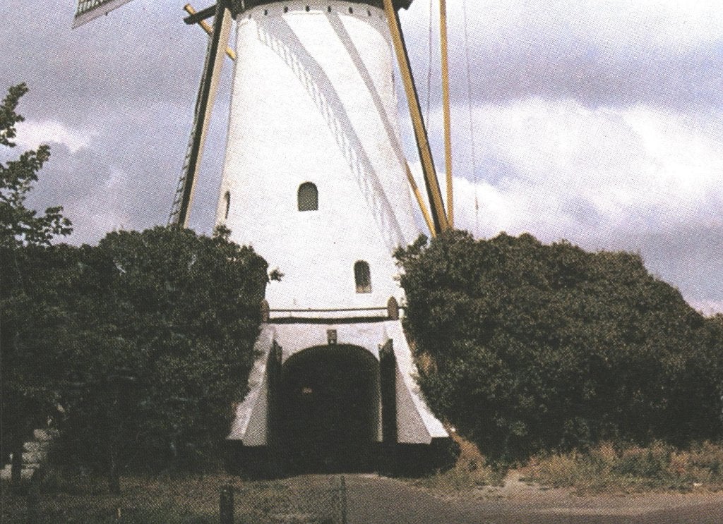 988428 Halsteren Molen NB mooie zegel Verzet en Bevrijding, Ophalen of Verzenden, Voor 1920, Gelopen, Noord-Brabant