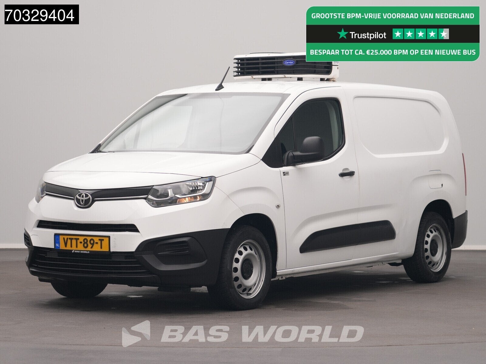 Toyota ProAce City 102pk Koelwagen Carrier Neos L2H1 Airco C, Auto's, Stof, Gebruikt, Euro 6, 4 cilinders
