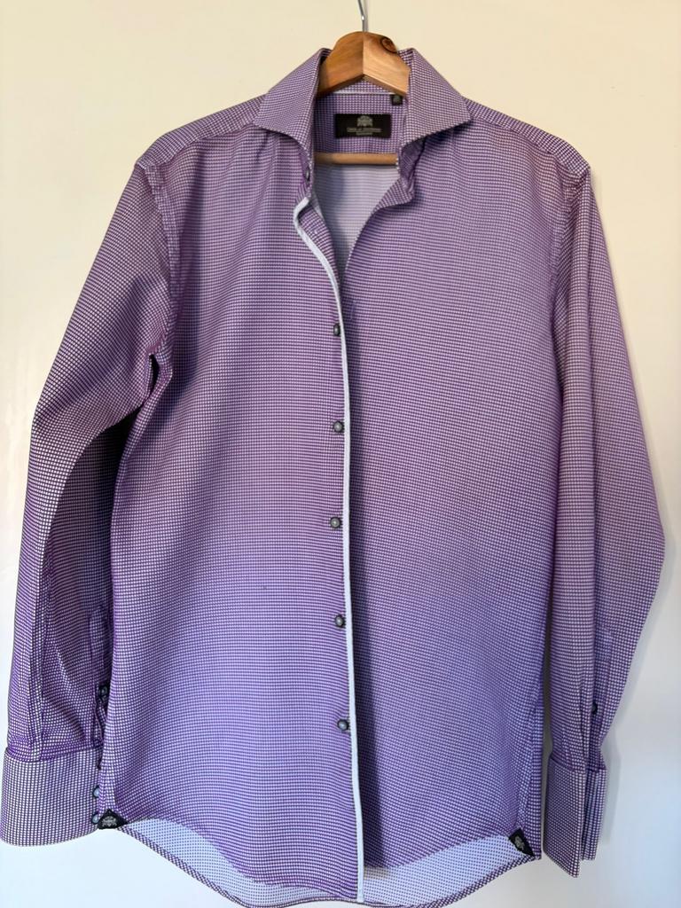 Circle of Gentleman overhemd, Kleding | Heren, Overhemden, Zo goed als nieuw, Halswijdte 39/40 (M), Paars, Ophalen of Verzenden