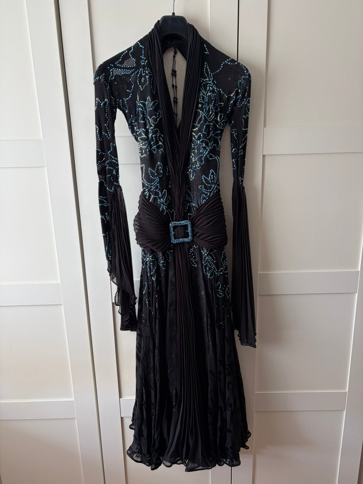 Vintage ballroom dansjurk, Ophalen of Verzenden, Gedragen, Maat 36 (S), Zwart