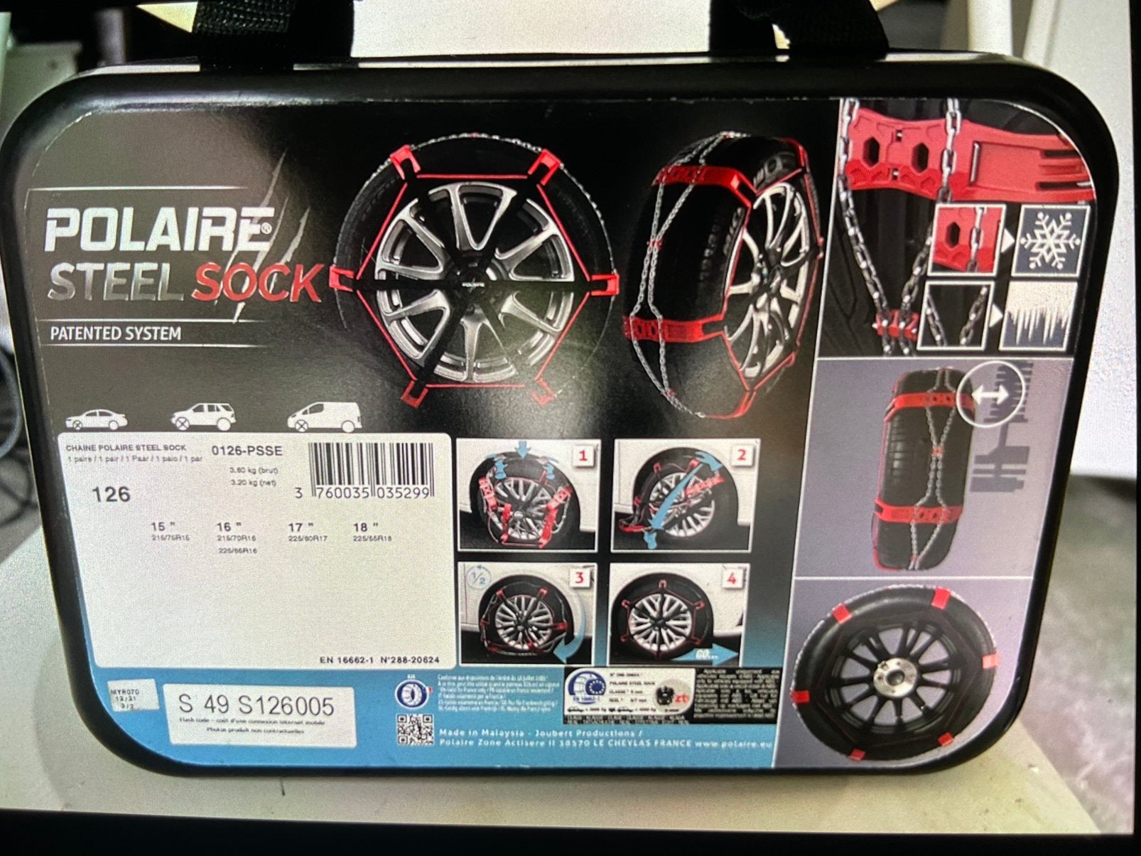 Sneewketting POLAIRE STEEL SDCK nieuwe voor 100 Euro, Auto diversen, Ophalen, Nieuw