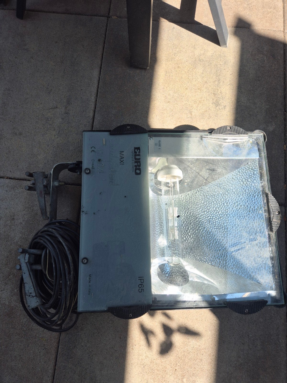 Bulp bouwlamp met steigerklemmen, Ophalen, Gebruikt, 500 watt of meer, Lamp met armatuur