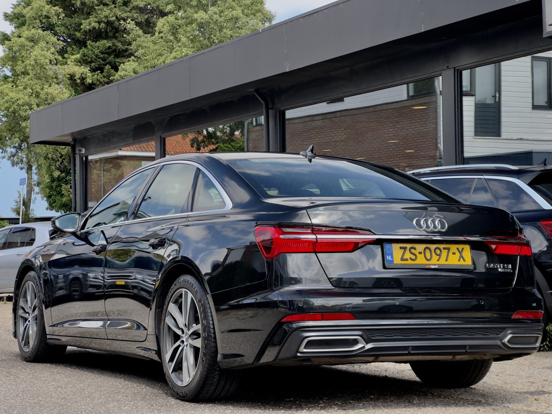 Audi A6 Limousine 55 TFSi QUATTRO 340PK S-LINE LEDER B&O NAV, Auto's, Automaat, Dealer onderhouden, Gebruikt, 2995 cc
