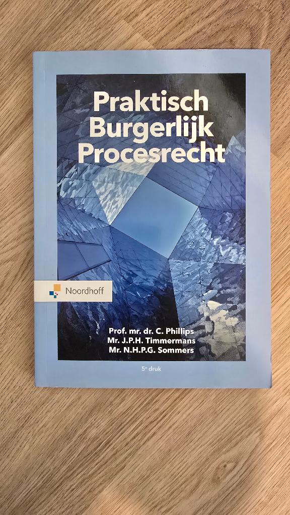 Praktisch Burgerlijk Procesrecht, Boeken, Studieboeken en Cursussen, Noordhoff, Zo goed als nieuw, Alpha, HBO