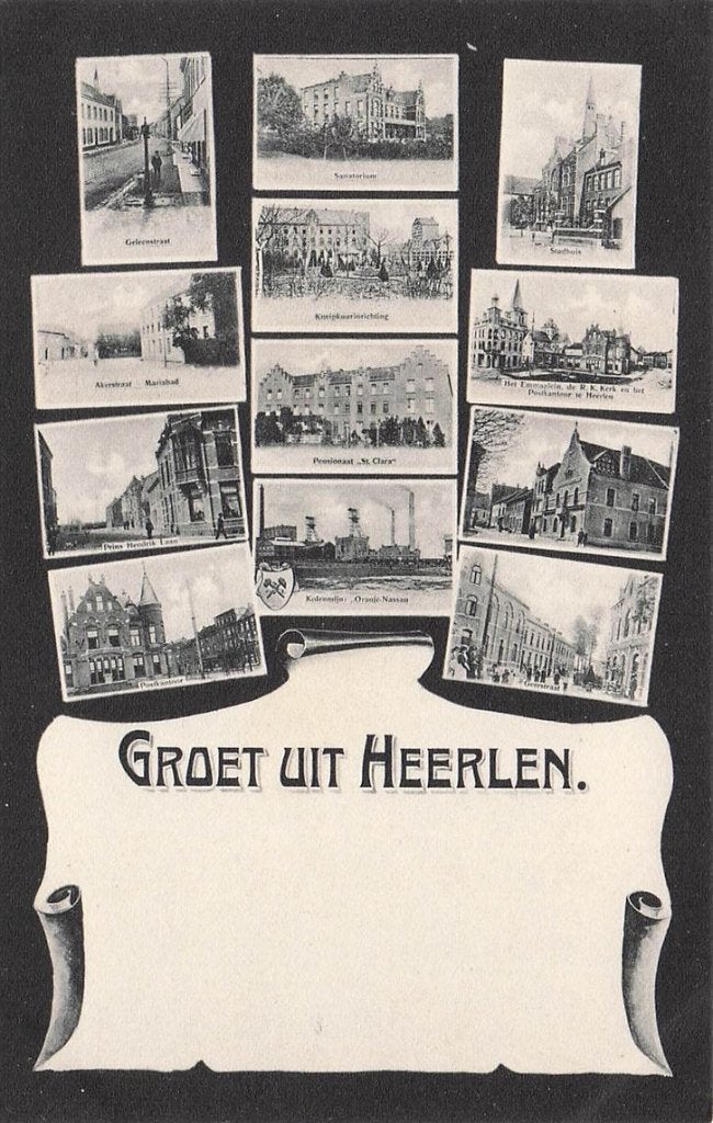 703-138-003 Groet uit Heerlen, Ophalen of Verzenden, Voor 1920, Limburg