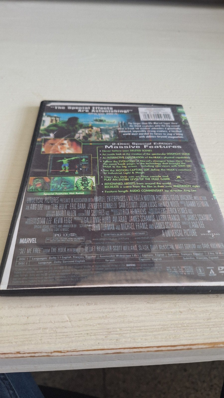 Hulk - 2-Disc Special Edition DVD, Nederlands, Breedbeeld, Ophalen of Verzenden, Vanaf 12 jaar