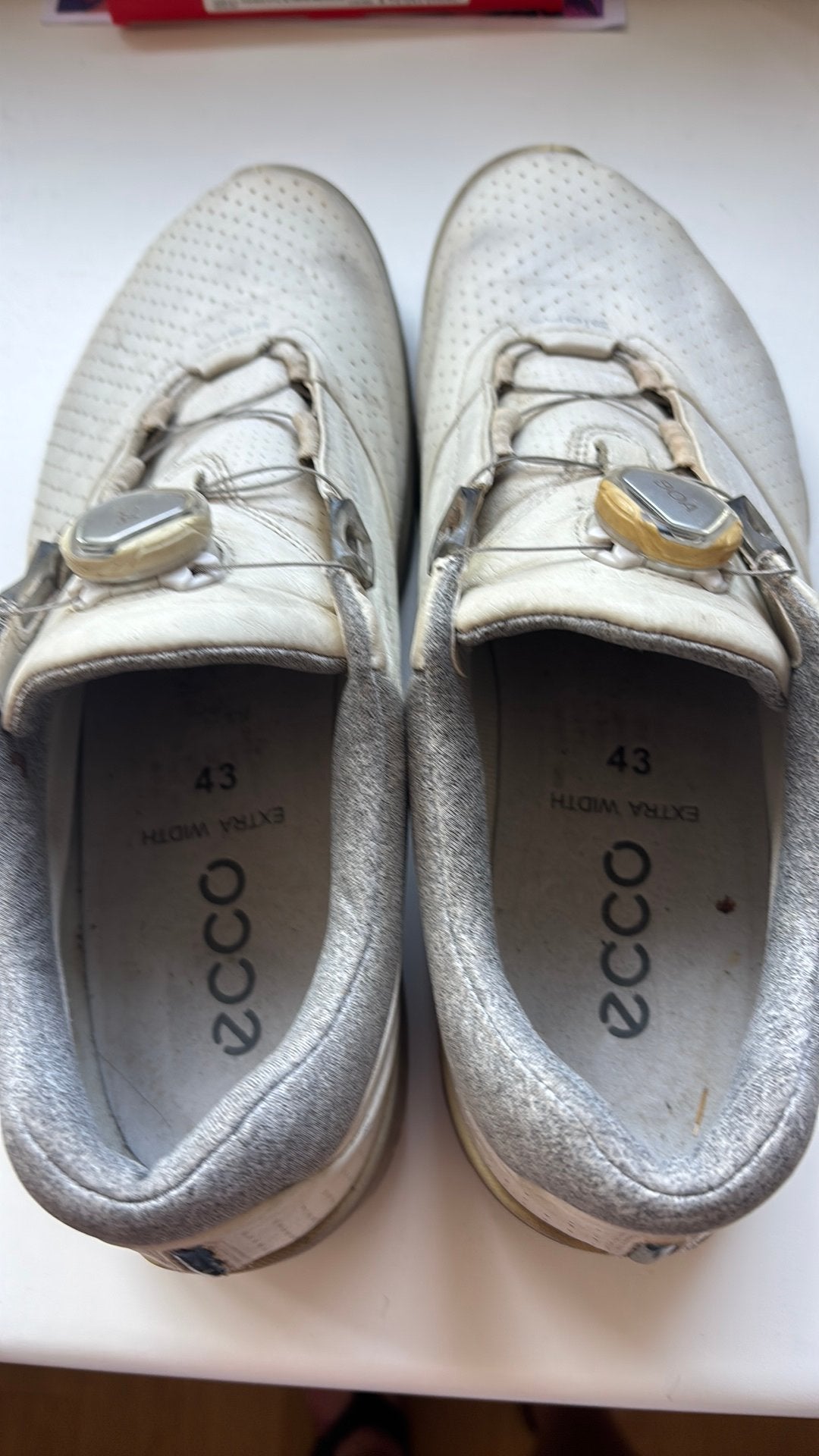 Ecco golf schoenen, wit in maat 43, Ophalen of Verzenden, Gebruikt, Schoenen