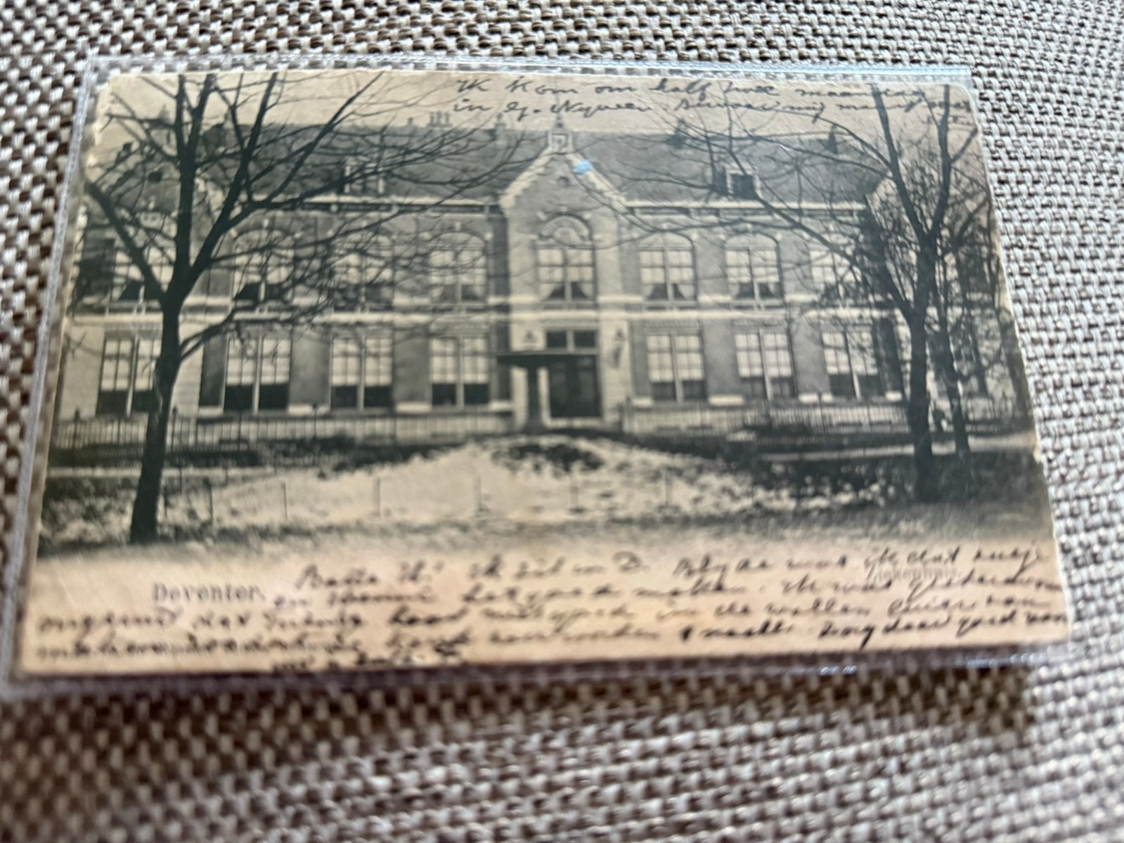 deventer ziekenhuis, Verzamelen, Ansichtkaarten | Nederland, Ophalen of Verzenden, Voor 1920, Overijssel