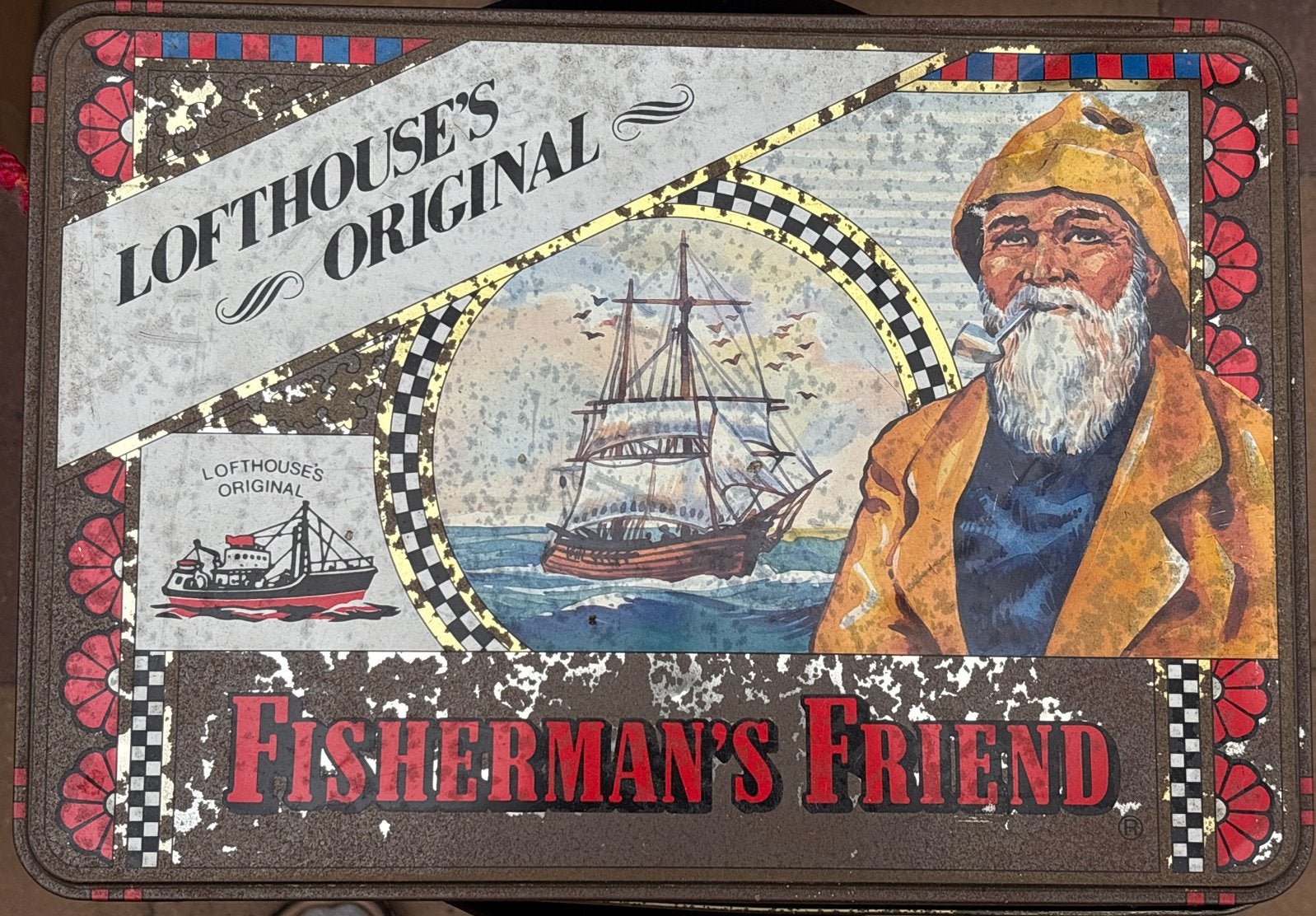 Vintage Fisherman's Friend blik - LoftHouse's Original, Verzamelen, Blikken, Ophalen of Verzenden, Gebruikt, Overige, Overige merken