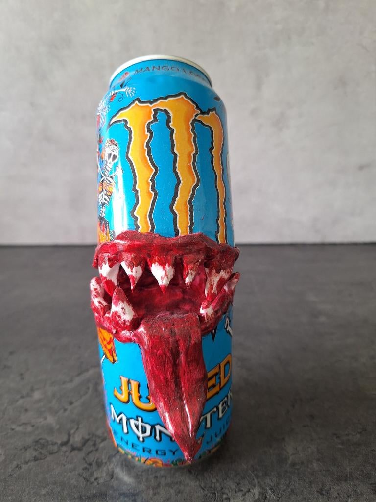 Monster Energy blikje met tanden en tong, Ophalen of Verzenden