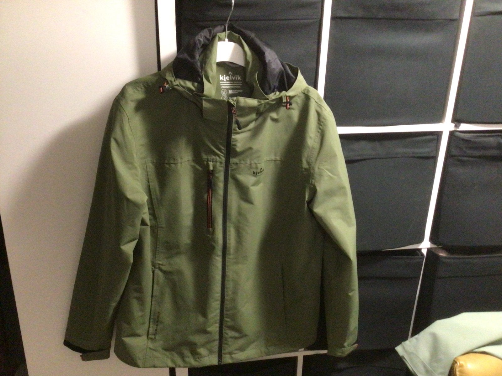Kjelvik regenjas groen, zo goed als nieuw, Ophalen of Verzenden, Zo goed als nieuw, Maat 56/58 (XL), Groen