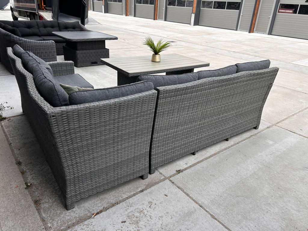 Mooie Garden Impressions loungeset met eettafel, ., Ophalen of Verzenden, Zo goed als nieuw, Wicker