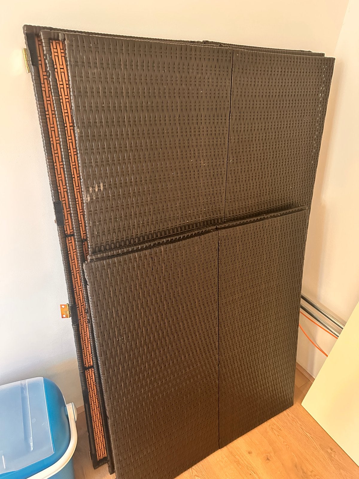 Opberg kussenbox voor buiten, wicker look, Ophalen, Gebruikt, Kunststof, Overige typen