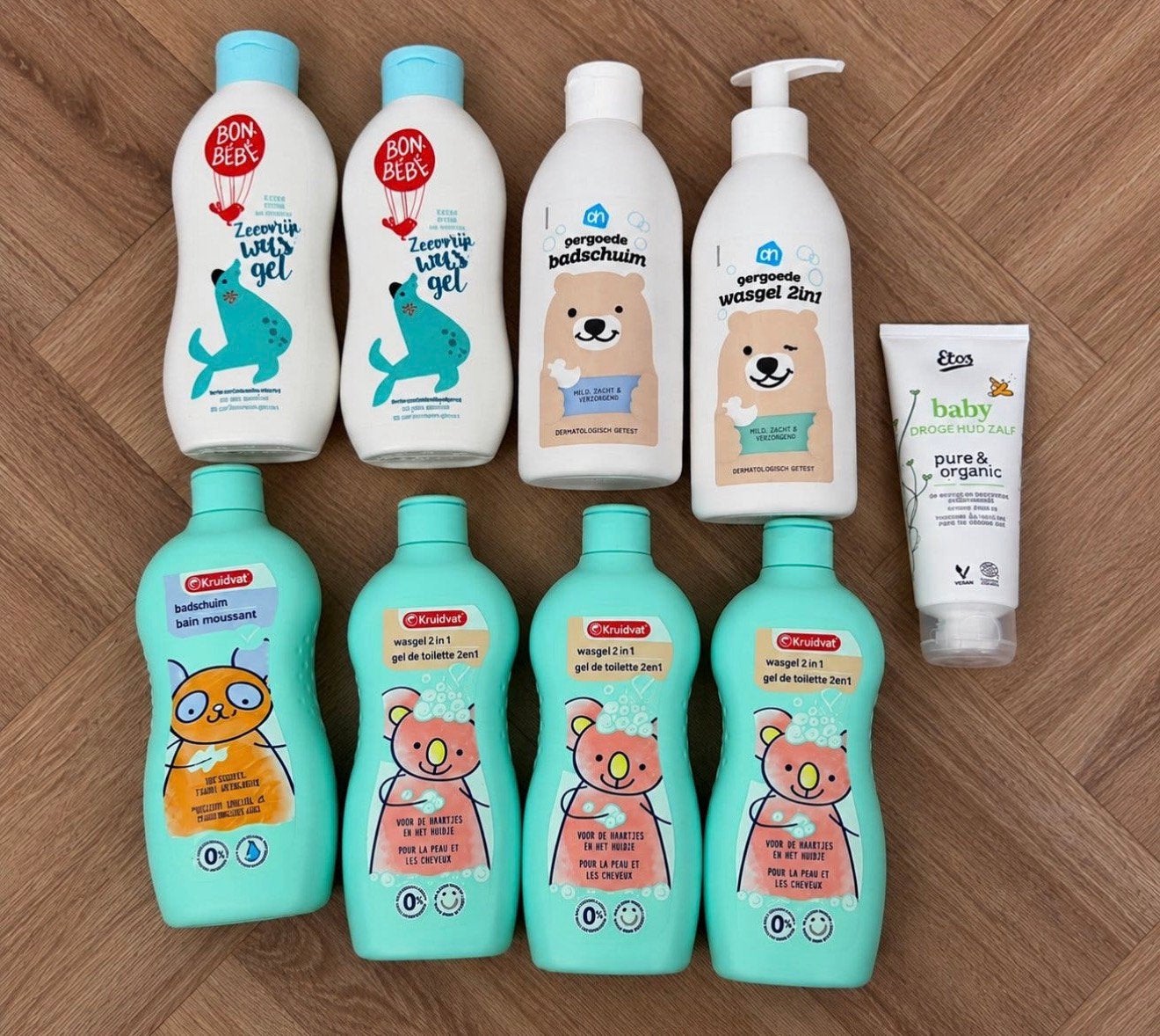 Grote babyverzorgingsset – 9 producten (NIEUW) twv €35, Kinderen en Baby's, Ophalen of Verzenden, Nieuw