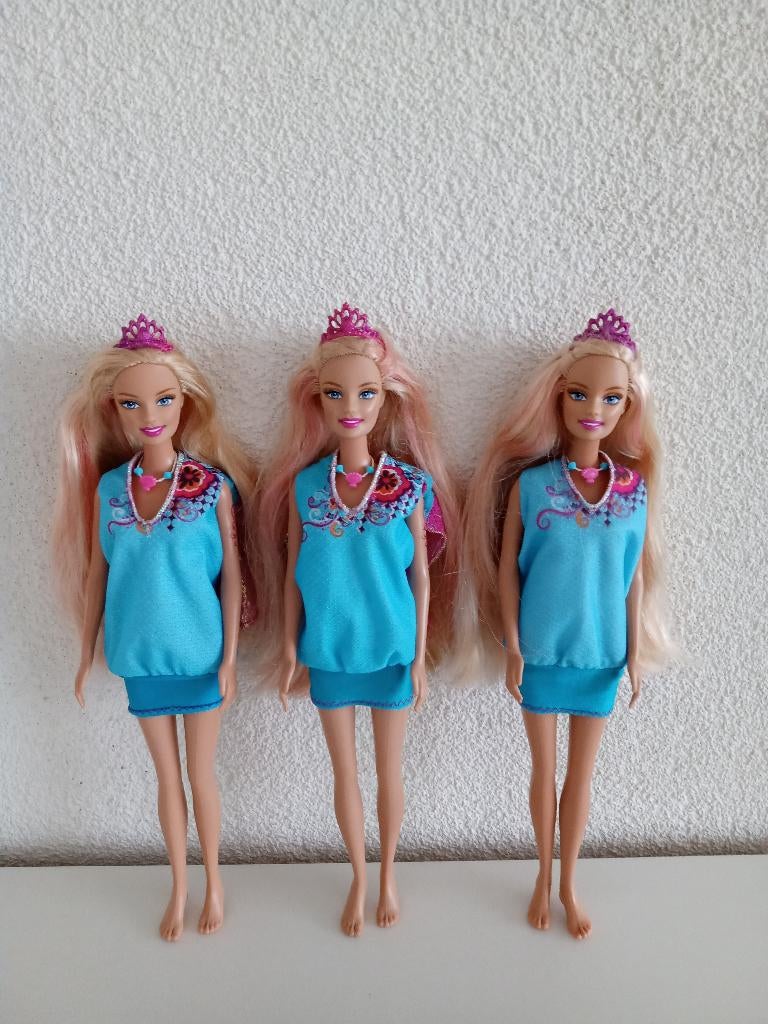 3 MERLIAH Poppen van Barbie in een zeemeermin avontuur, Ophalen of Verzenden, Gebruikt, Pop