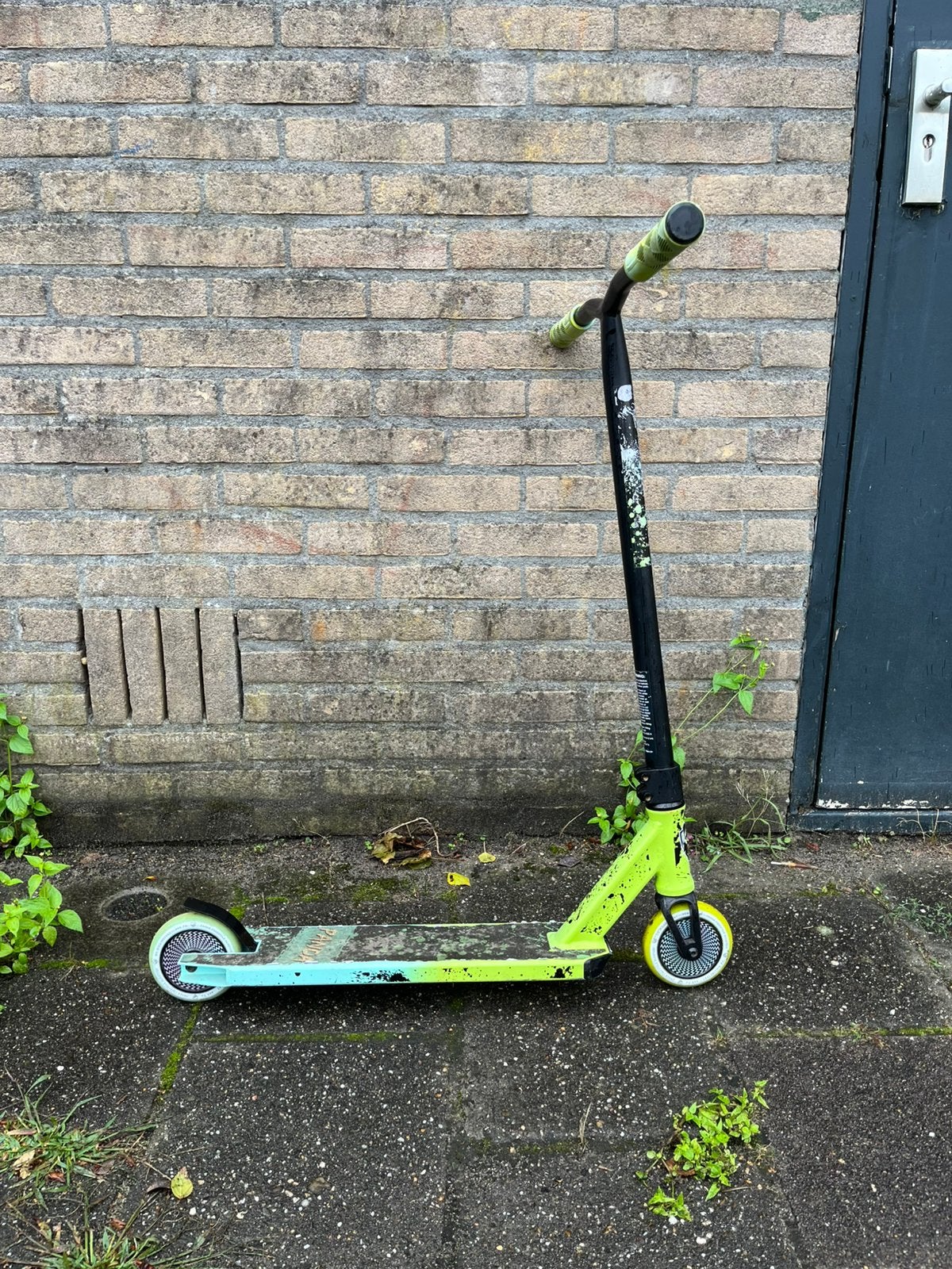Stuntstep panda Imber groen zwart, Ophalen, Gebruikt, Gewone step