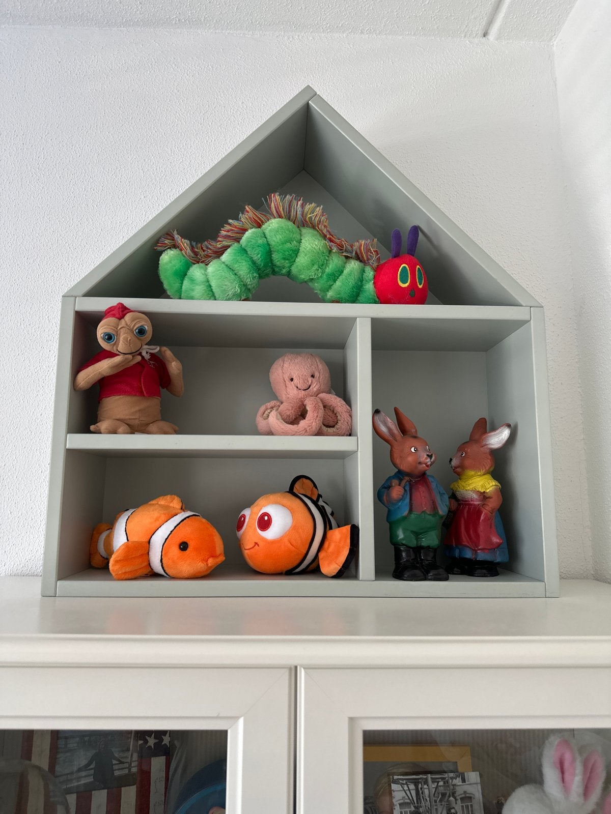 Nieuw Kids Scandi Houten Wandrek Huisje Mintgroen, Ophalen, Zo goed als nieuw, Opbergmeubel, Ophangbaar