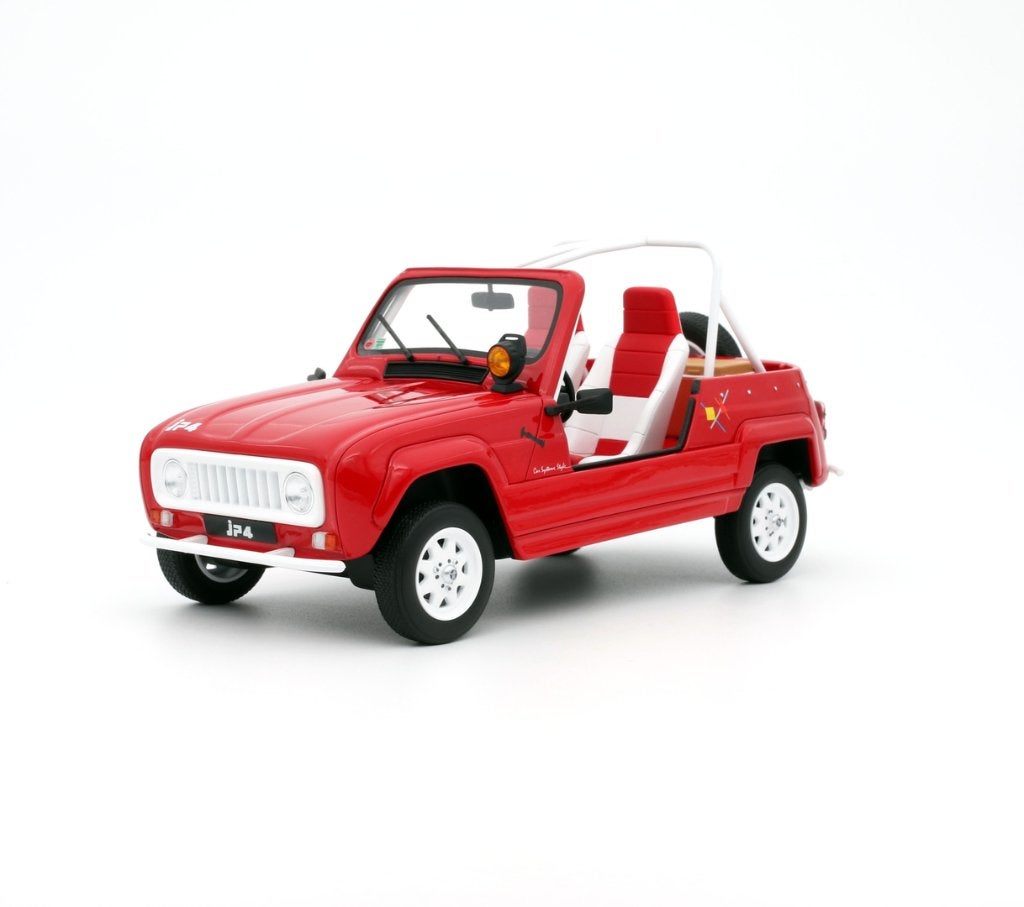 Renault 4L JP4 Rood 1987 schaal 1/18 OTTO MOBILE OT998, Hobby en Vrije tijd, Verzenden, Nieuw, Auto, OttOMobile