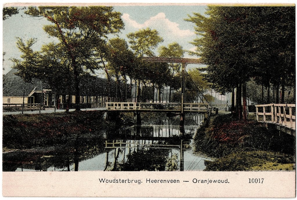 Oranjewoud (fr), woudsterbrug, ongelopen, voor 1908, Verzenden, Voor 1920, Ongelopen, Friesland