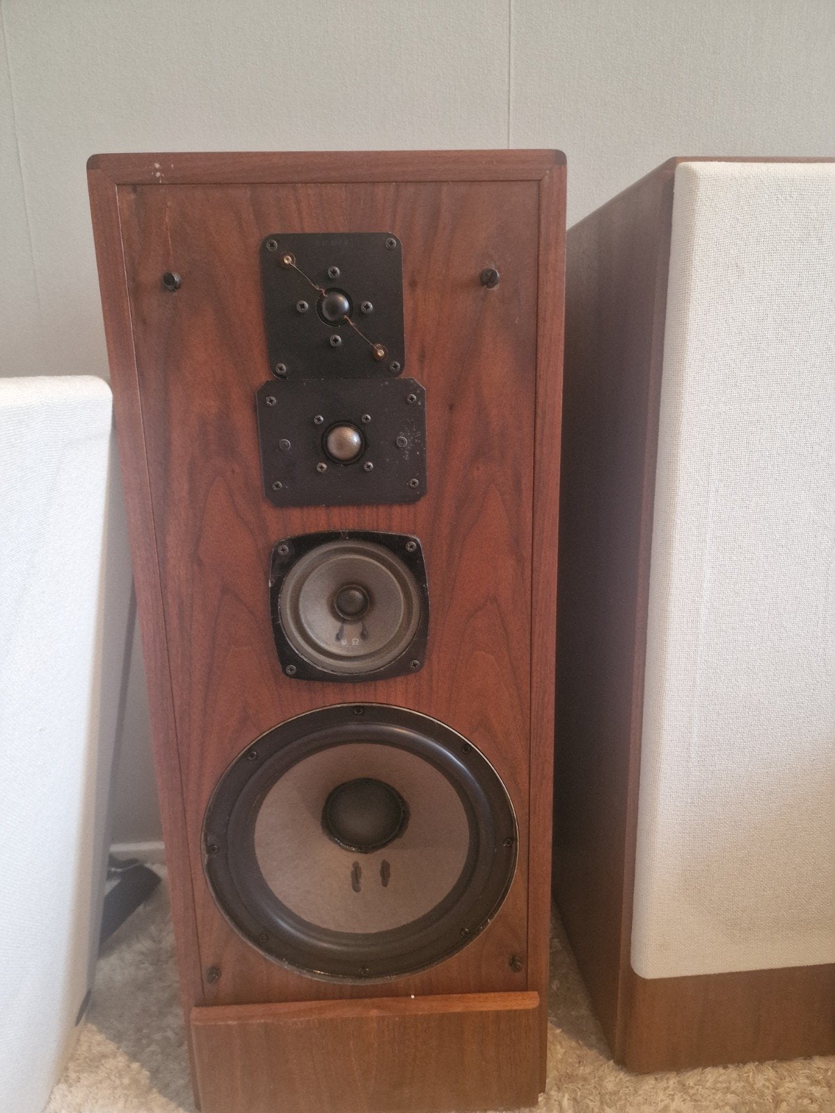 BNS 480 Vloerstaande 4 way Luidsprekers - Vintage Hifi Gelui, Vloerstaande luidspreker, Zo goed als nieuw, 60 tot 120 watt, Ophalen