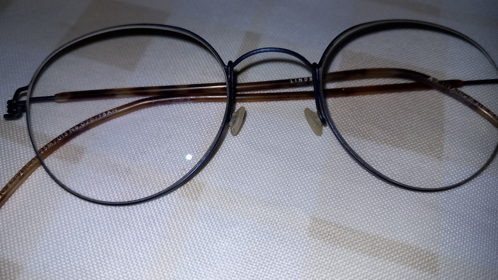 Originele Lindbergh bril, vraagprijs € 100,-, Overige merken, Blauw, Ophalen of Verzenden, Zo goed als nieuw