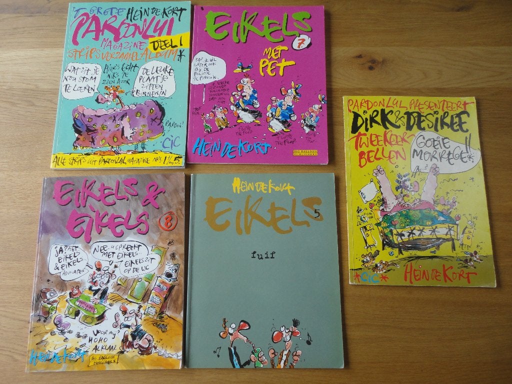 5 stripboeken van Hein de Kort, Boeken, Stripboeken, Meerdere stripboeken, Ophalen of Verzenden, Gelezen, Hein de Kort