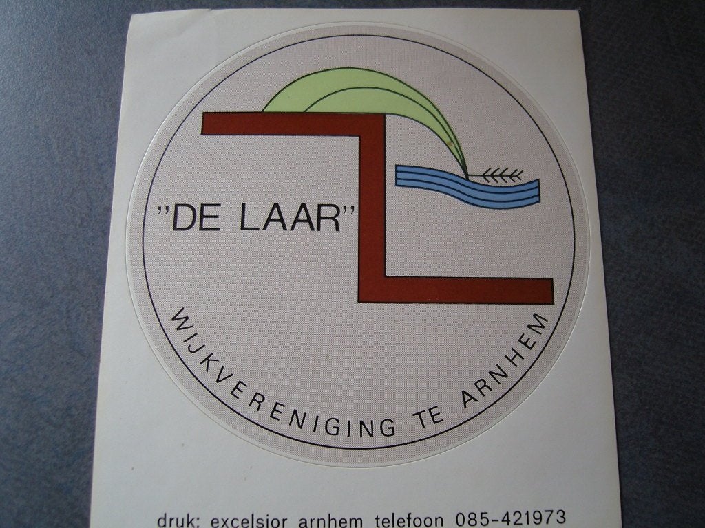sticker de laar wijkvereniging te arnhem, Ophalen, Zo goed als nieuw