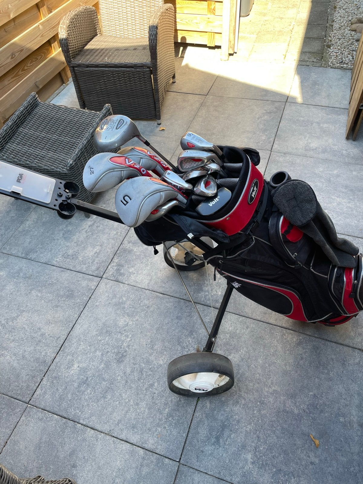 Complete Dames Golfset Rechtshandig met Trolley, Sport en Fitness, Golf, Ophalen, Gebruikt, Set, Overige merken