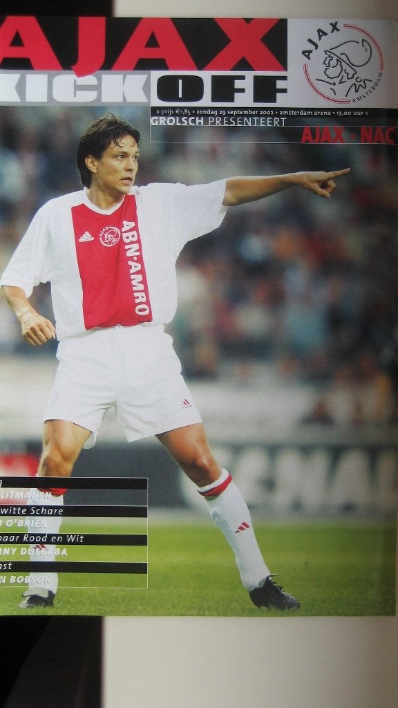 Programmaboekje Ajax-NAC 29-9-2002, Verzamelen, Ophalen of Verzenden, Nieuw, Ajax, Boek of Tijdschrift