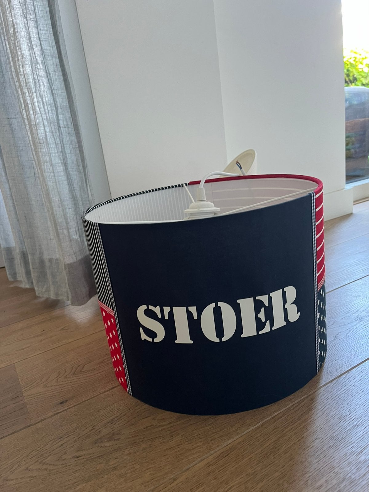 Lampenkap STOER voor kinderkamer, Gebruikt, Rond, Ophalen of Verzenden, Textiel