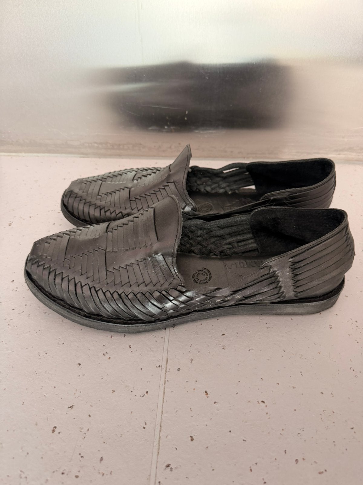 Chamula huarache, Zwart, Ophalen of Verzenden, Zo goed als nieuw, Espadrilles of Moccasins