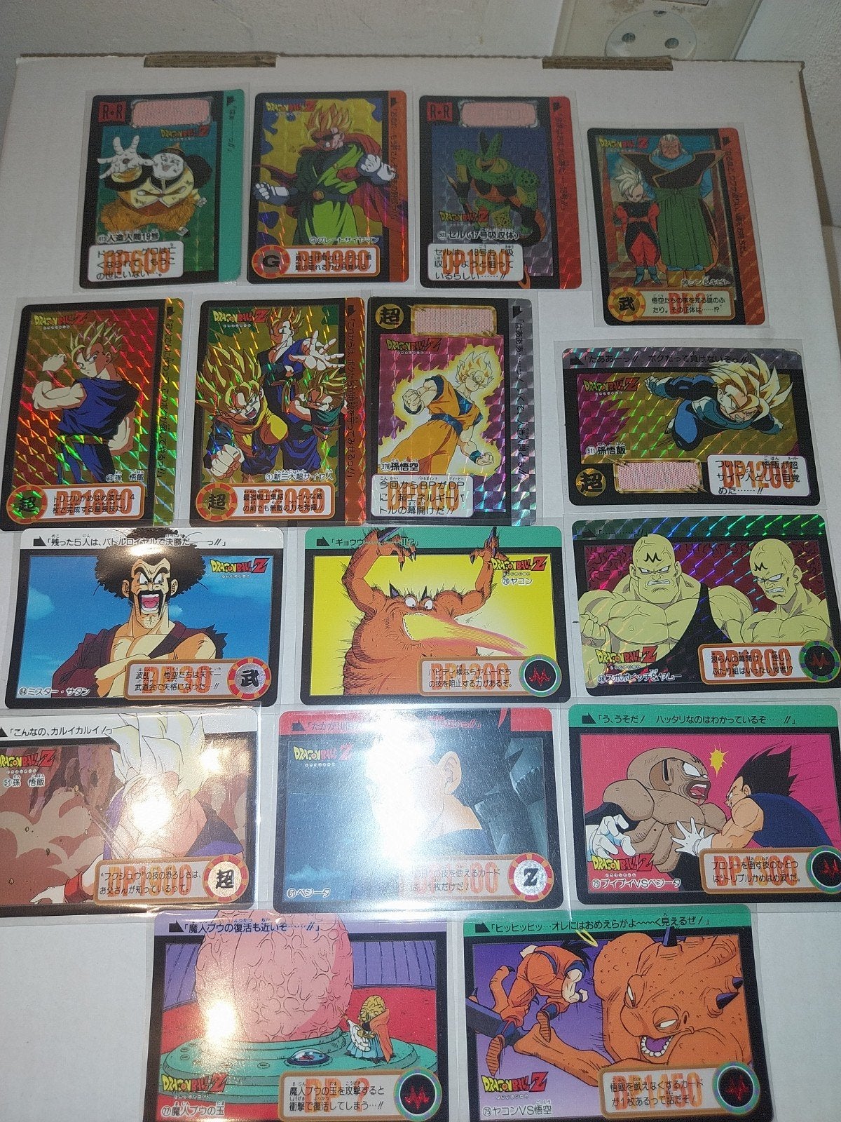 Lot dragon ball z kaarten vintage, Ophalen of Verzenden, Meerdere kaarten