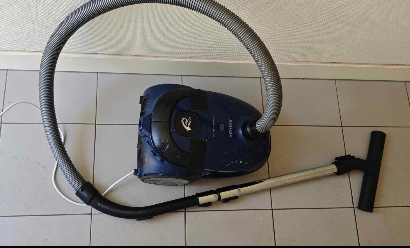 Philips FC8521 stofzuiger met zak, 750W, verlengde kabel, Stofzak, Gebruikt, Philips, Ophalen of Verzenden