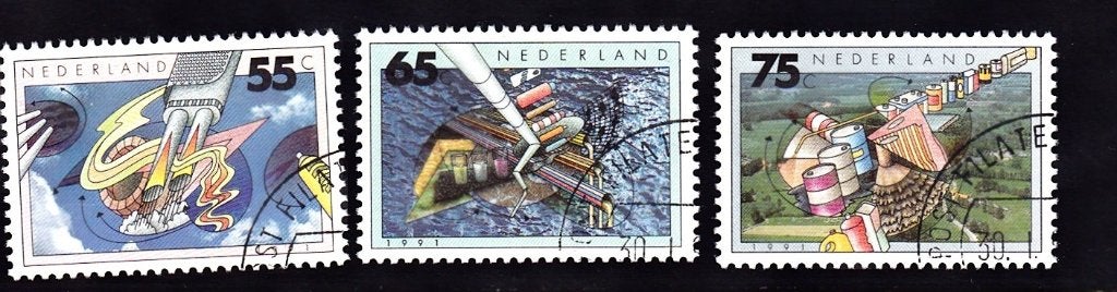 Nederland zegels uit 1991 vooraf gestempeld, Verzenden, Na 1940, Gestempeld