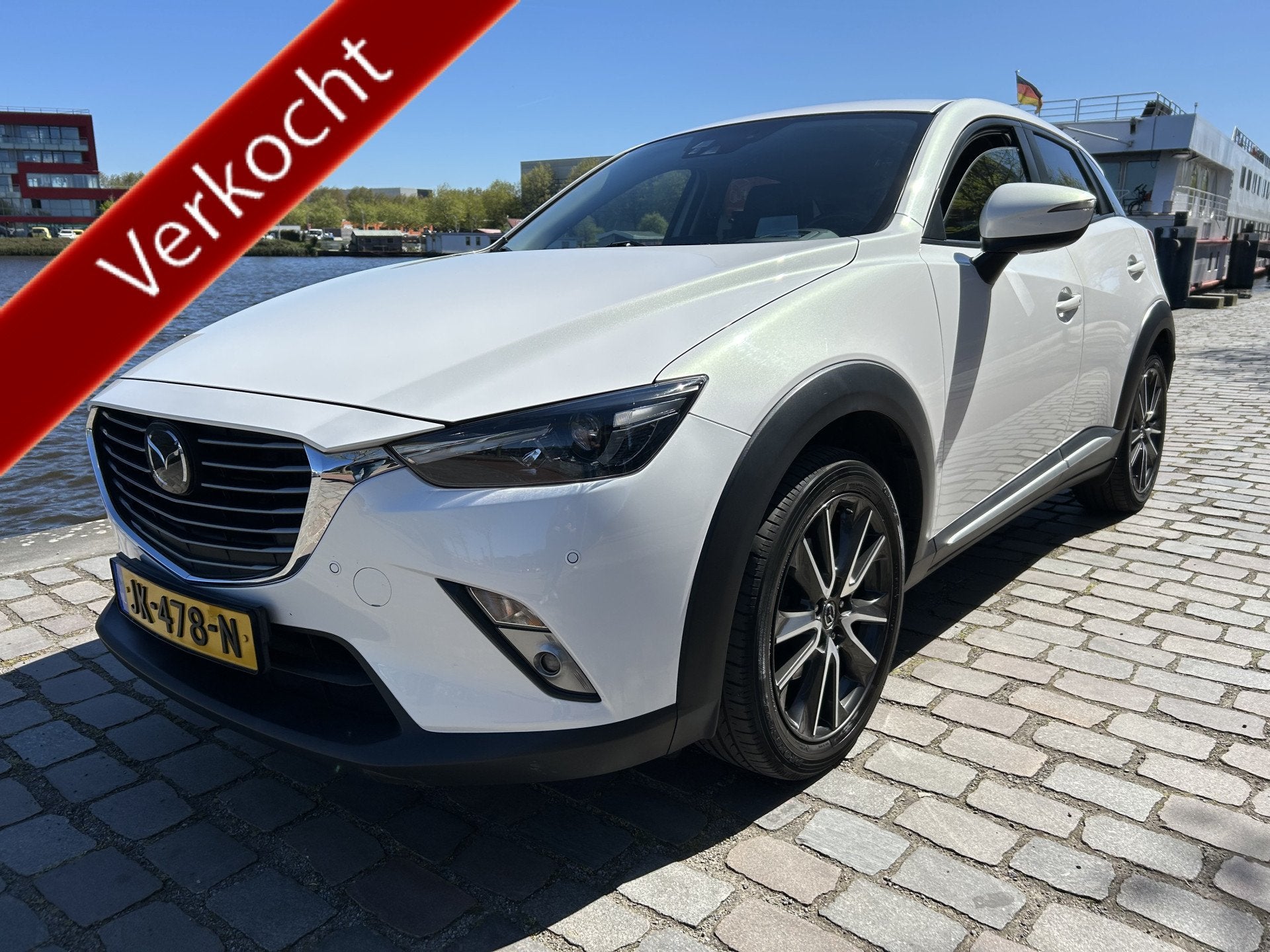Mazda CX-3 2.0 SkyActiv-G 120 GT-M leer navi/camera airco/ec, Auto's, Voorwielaandrijving, Gebruikt, 4 cilinders, Handgeschakeld
