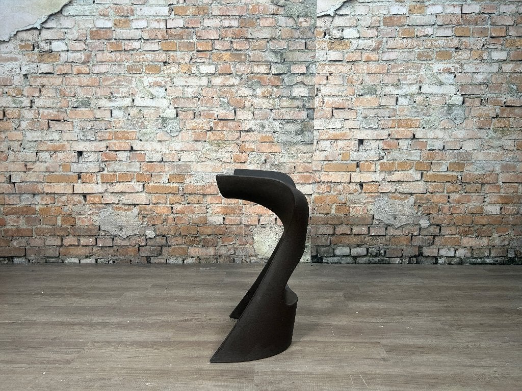 Slide Design Koncord – Bruin kunststof | Karim Rashid, Ophalen, Kunststof, Met voetsteun, 60 tot 90 cm