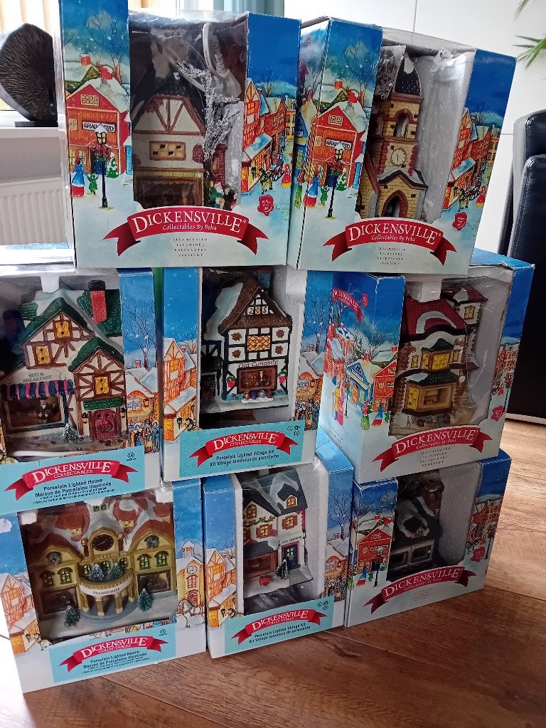 Dickensville huisjes, Ophalen of Verzenden, Zo goed als nieuw