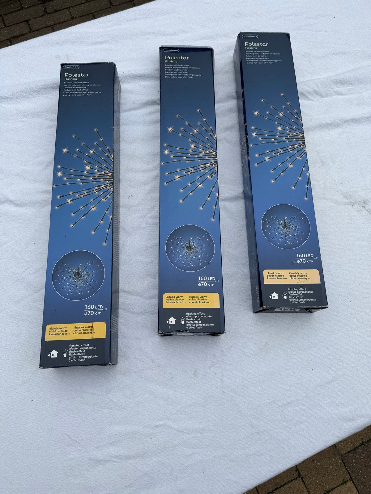 Poolster/kerstverlichting voor buiten - 3 stuks, Ophalen of Verzenden, Zo goed als nieuw