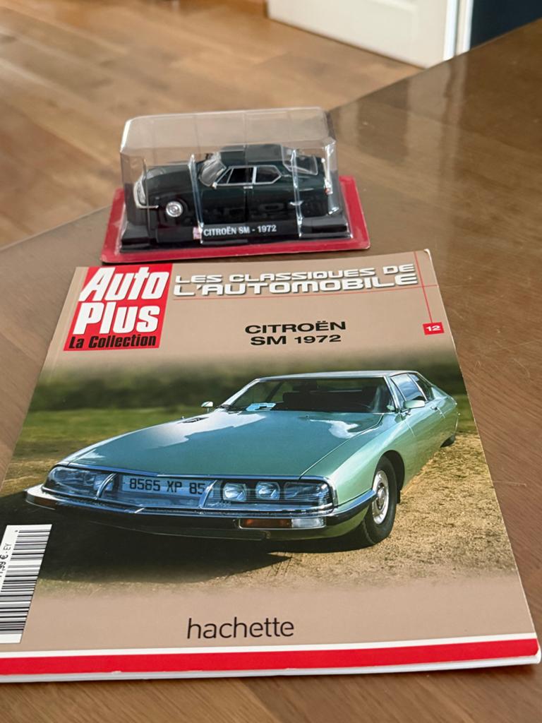 Citroën SM 1972 Modelauto met Auto Plus Magazine, Ophalen of Verzenden, Nieuw, Auto, Overige merken