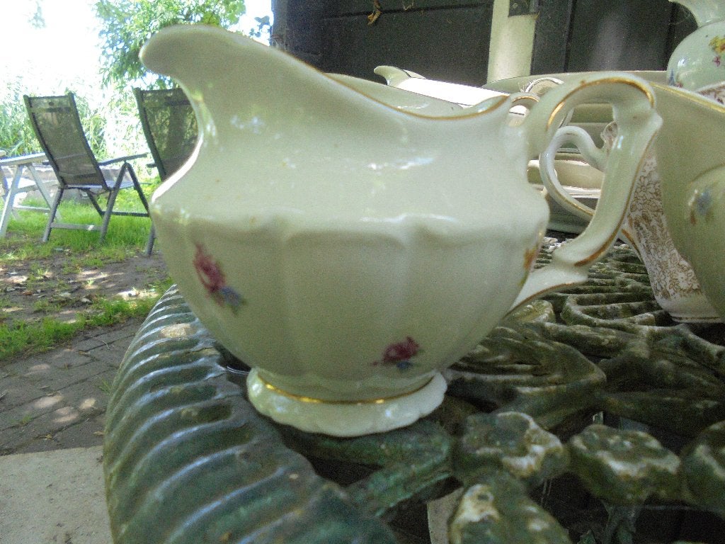 Melkkannetje Walbrzych met bloemetjes / roze roosjes, Ophalen of Verzenden